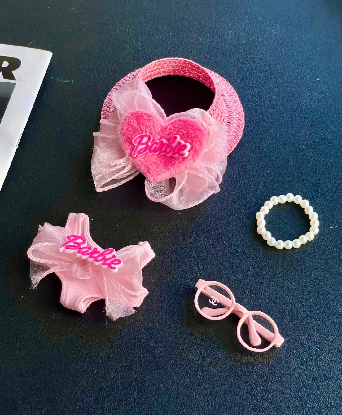 LABUBU Barbie outfits Pink Bowknot dress
