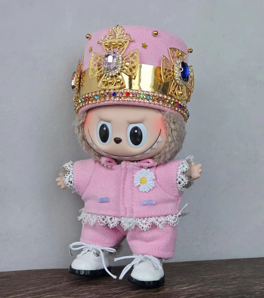 Labubu clothes G-Dragon Pink outfit at 2024 MAMA-TOP QUALITY