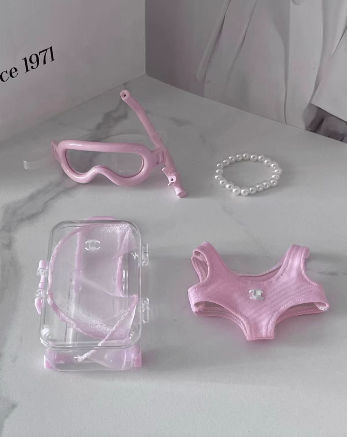 LABUBU clothes Tourist snorkeling kit suitable for 15-17cm dolls and BJD