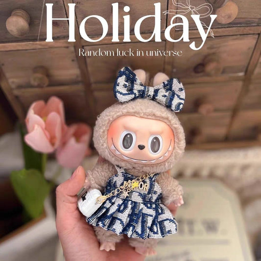 Cotton doll luxury clothes set suitable for LABUBU and other 15-17cm dolls.BJD clothes