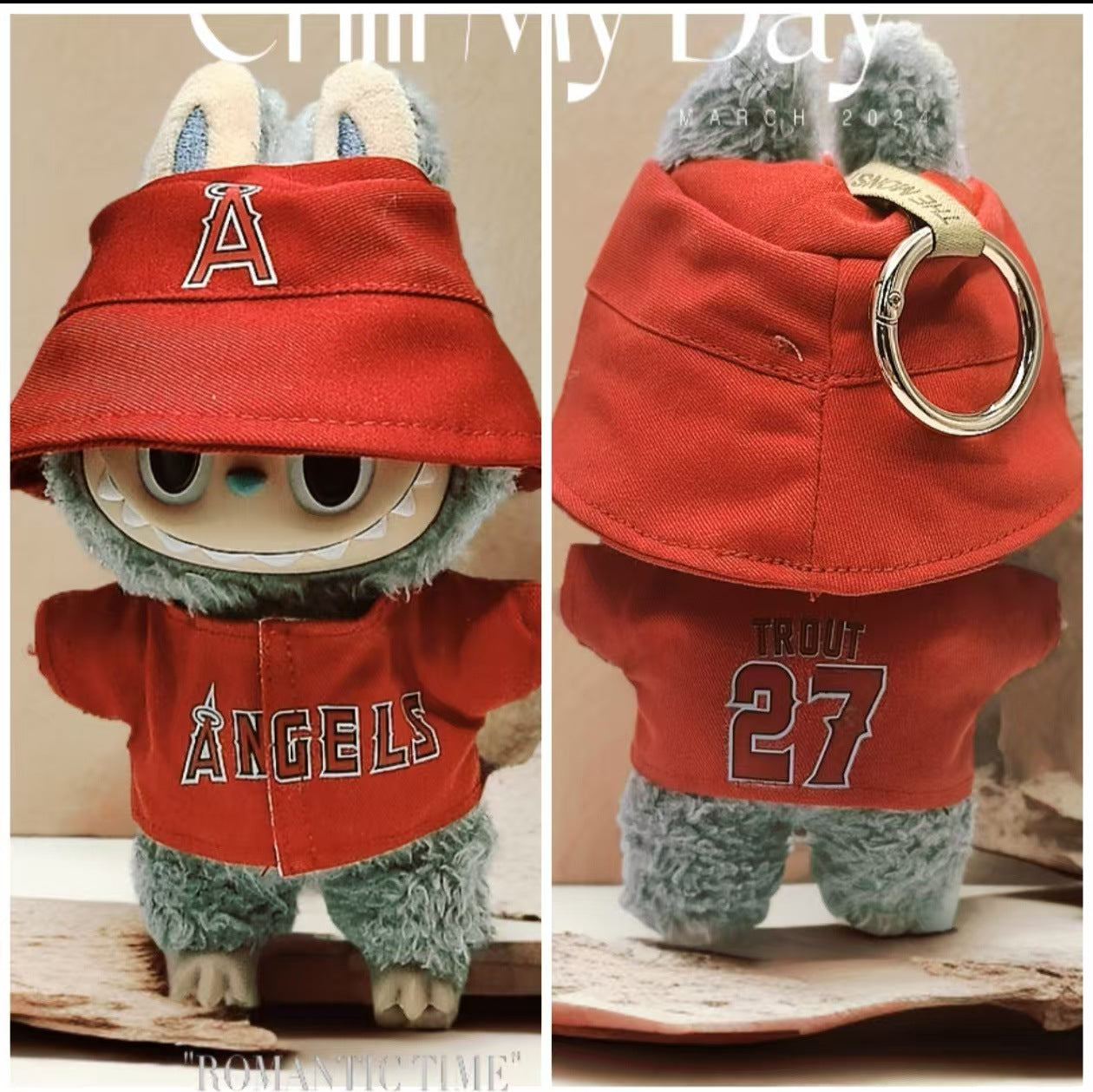 labubu street wear style sport tiny suit cute outfit for doll
