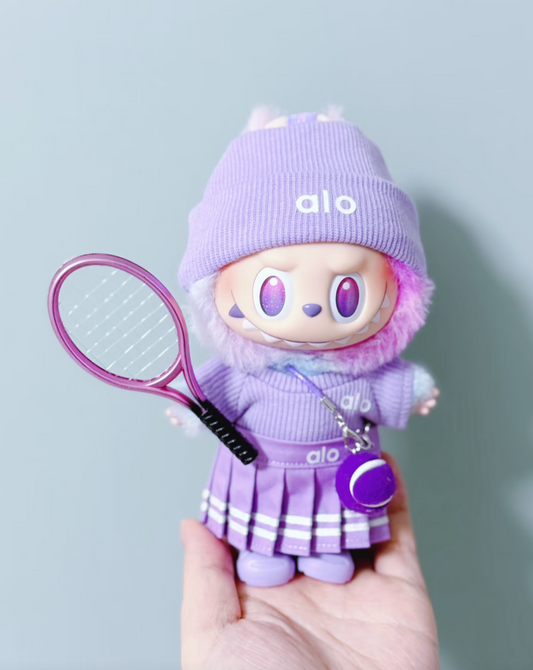 PURPLE Sports suit labubu Tennis outfit💜