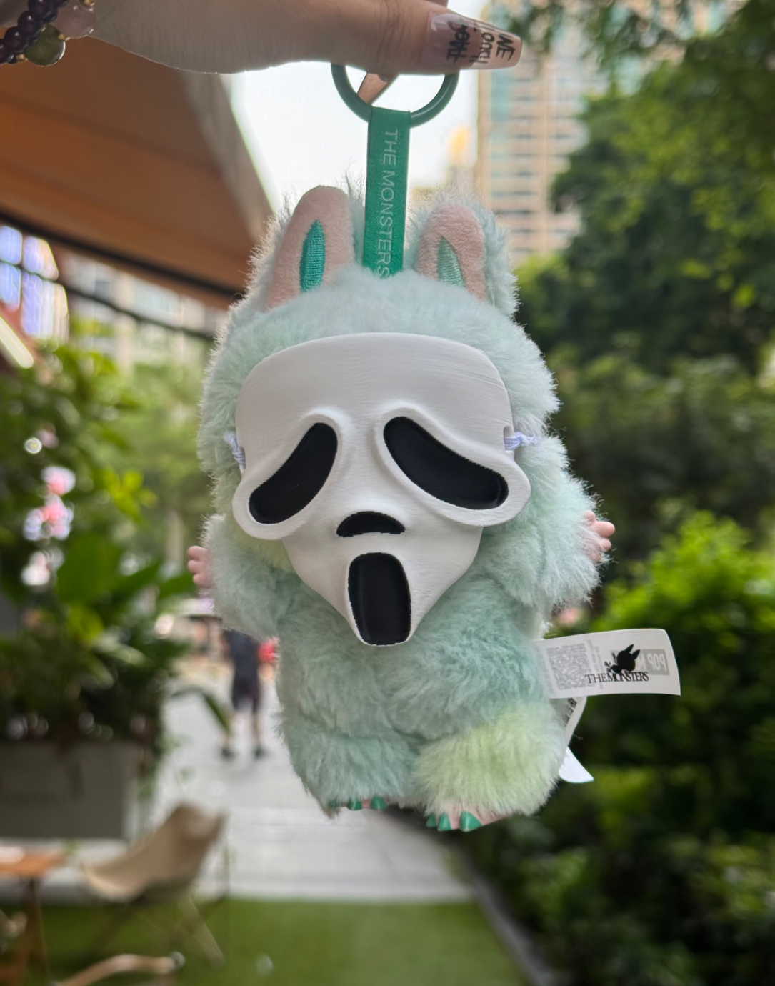 Labubu Halloween Decoration 3D-printed scream mask
