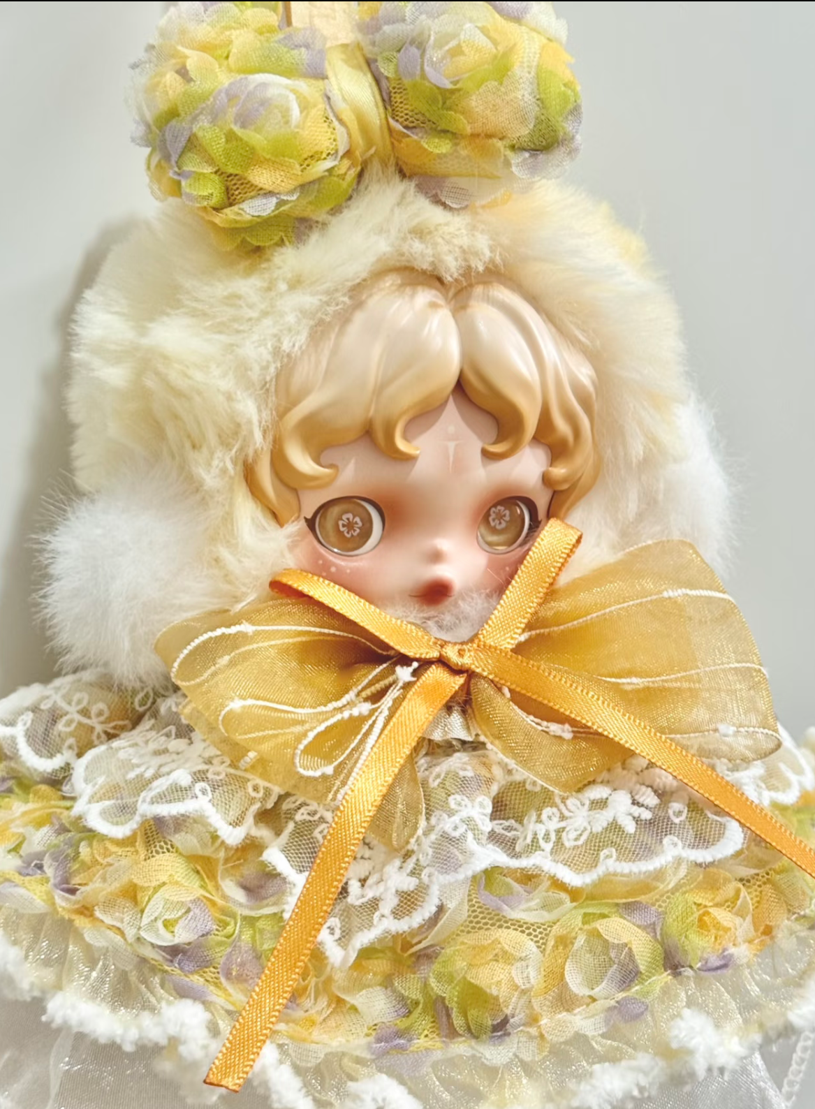 Labubu outfit Skullpanda outfit 💐🌸🌺☘️Floral and colorful oil painting style dress luxury style with bowknot
