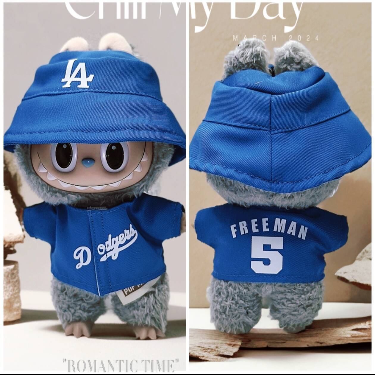labubu street wear style sport tiny suit cute outfit for doll