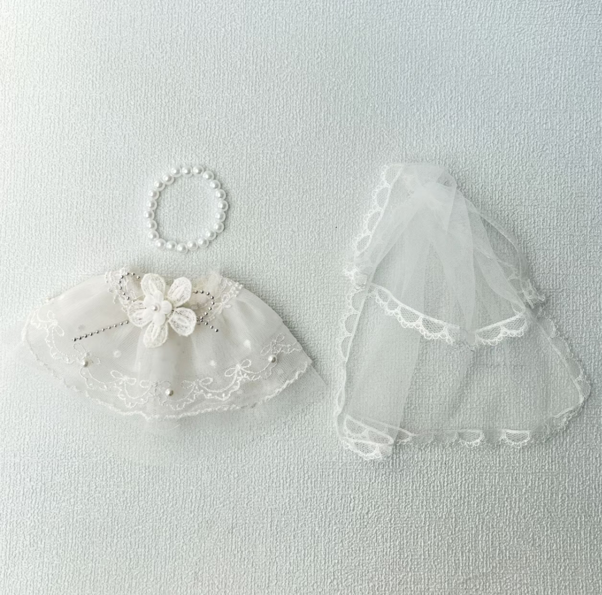 🥂💞Labubu wedding dress suit Mini clothes for the bride and groom