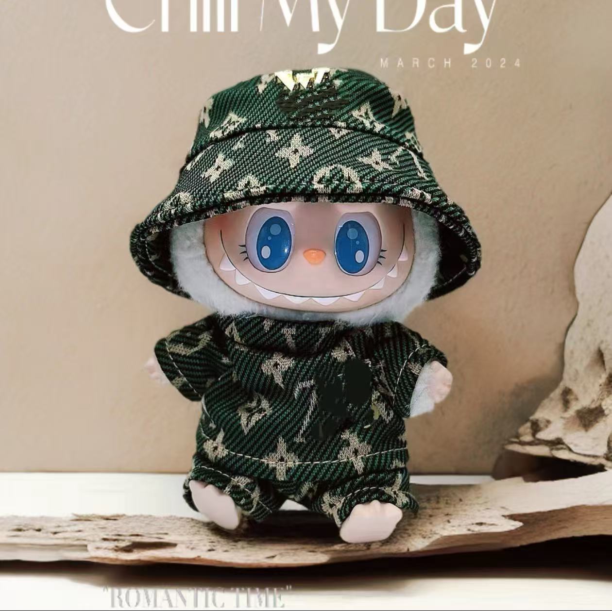 labubu luxury L* suits cute tiny doll clothes for 15-17cm size
