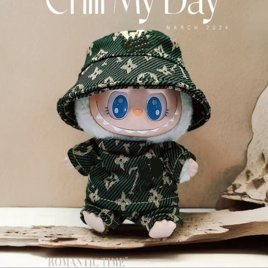 labubu luxury L* suits cute tiny doll clothes for 15-17cm size