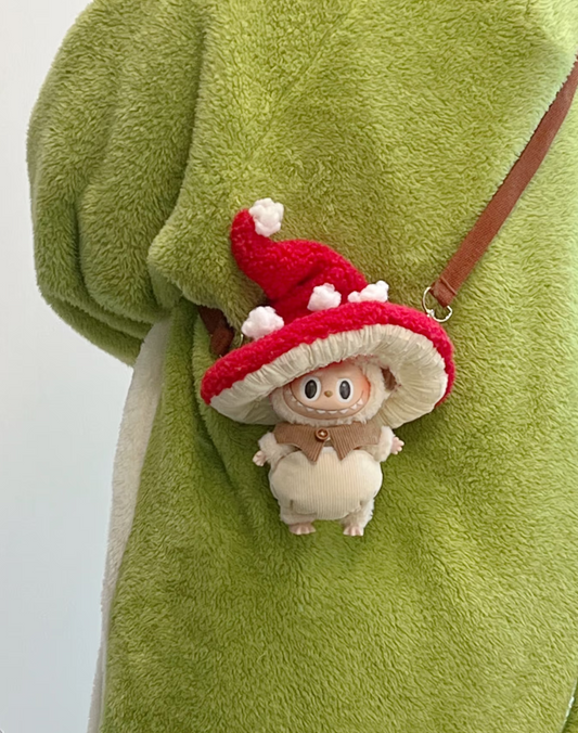 Red Cloud Mushroom Cotton Set for labubu