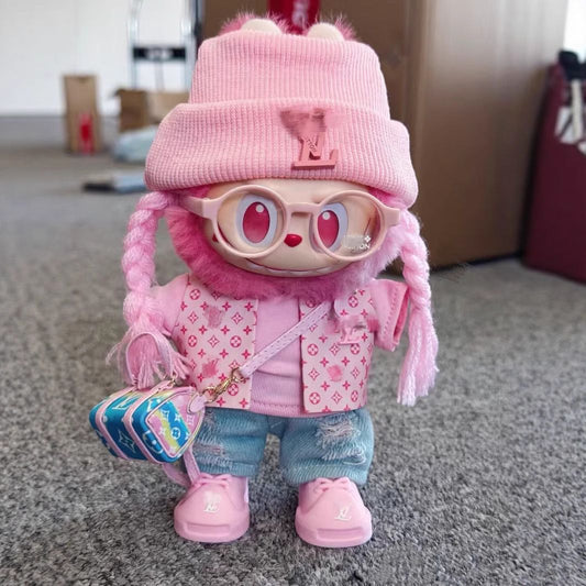 LABUBU L* pink braided outfit