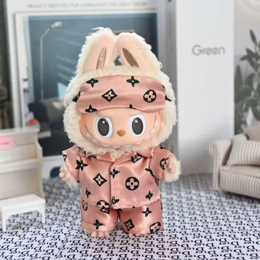 Labubu L* STYLE Pajamas + Eye Mask Set Mokoko Outfit