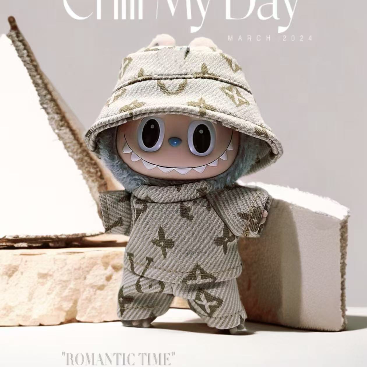 labubu luxury L* suits cute tiny doll clothes for 15-17cm size