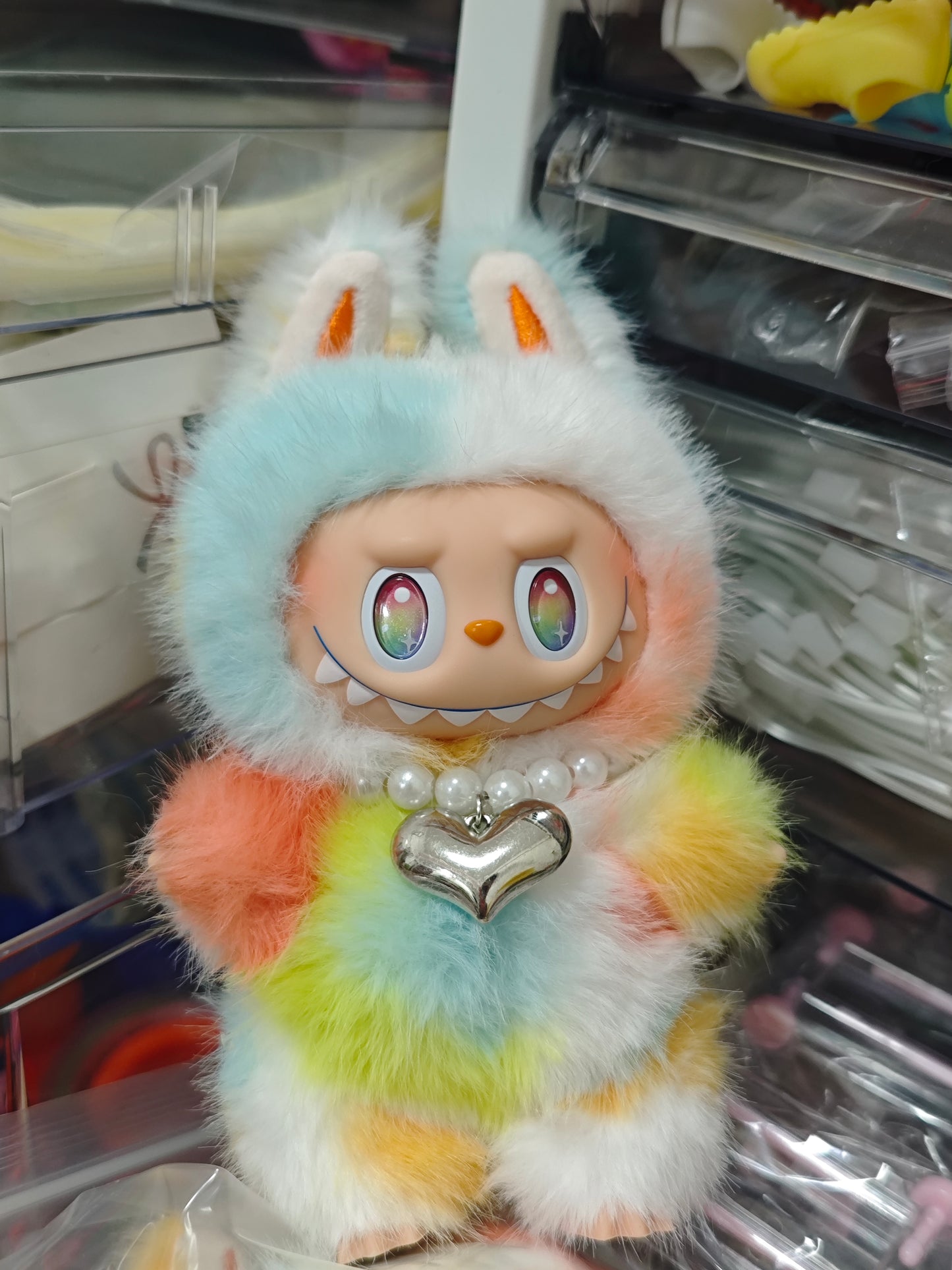 [Pre-Order][Ship from 30th Sep]🌈✨Custom Rainbow Labubu⭐Stand & Seated8