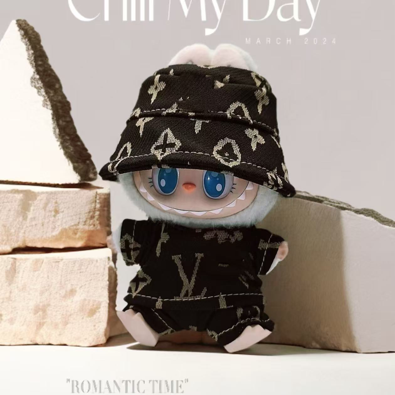 labubu luxury L* suits cute tiny doll clothes for 15-17cm size