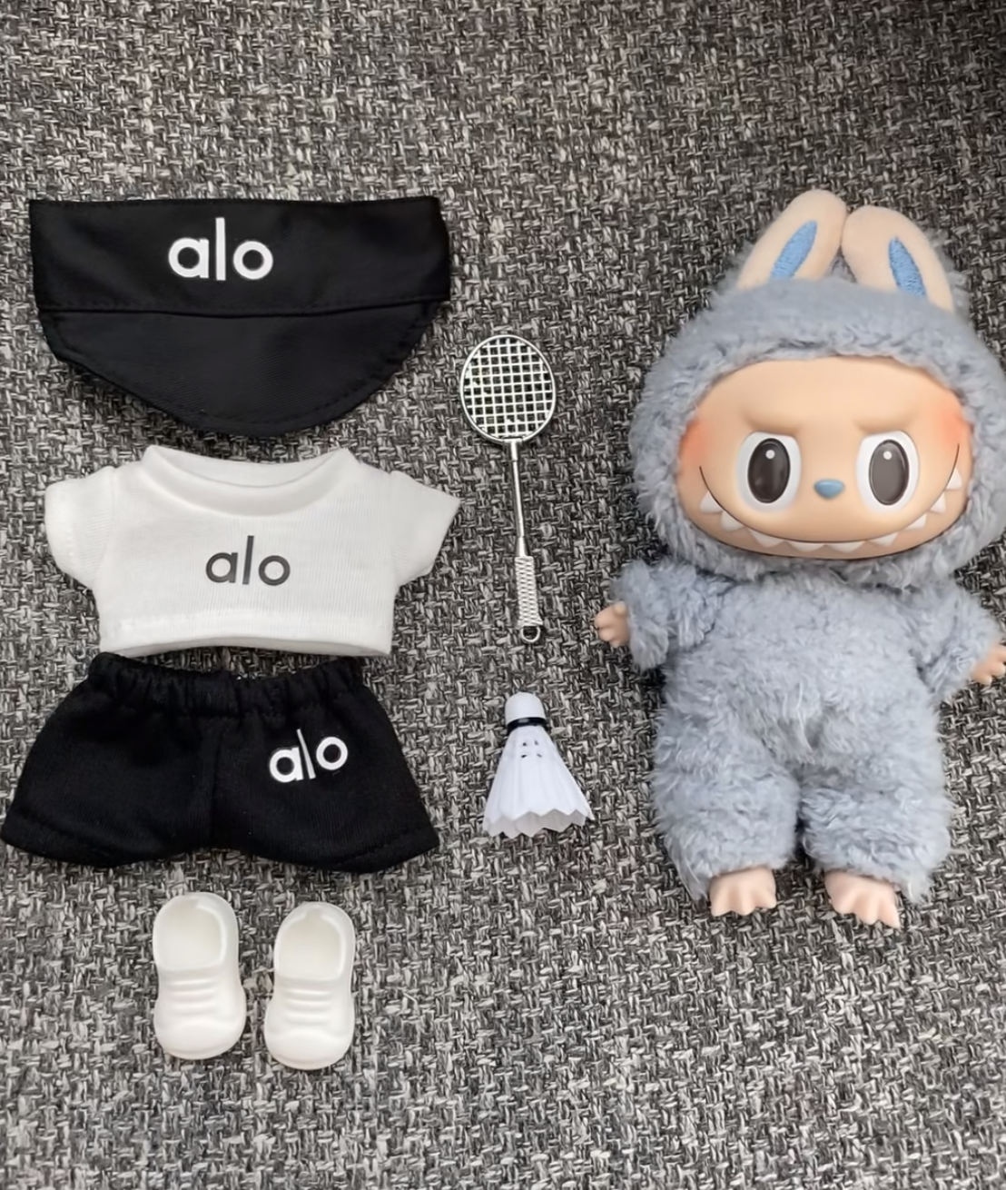 alo labubu sport outfit street OOTD