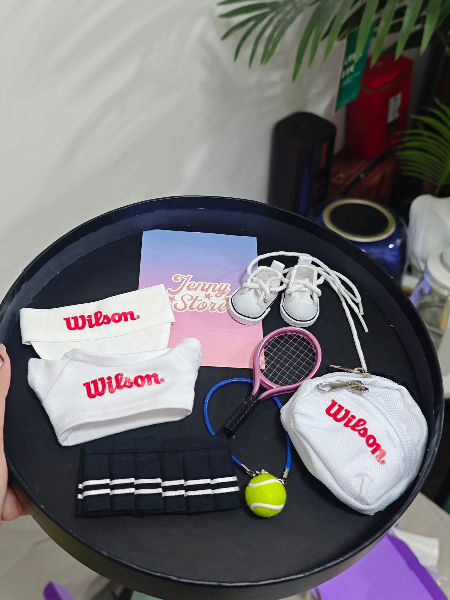 Labubu tennies hat outfit with bag