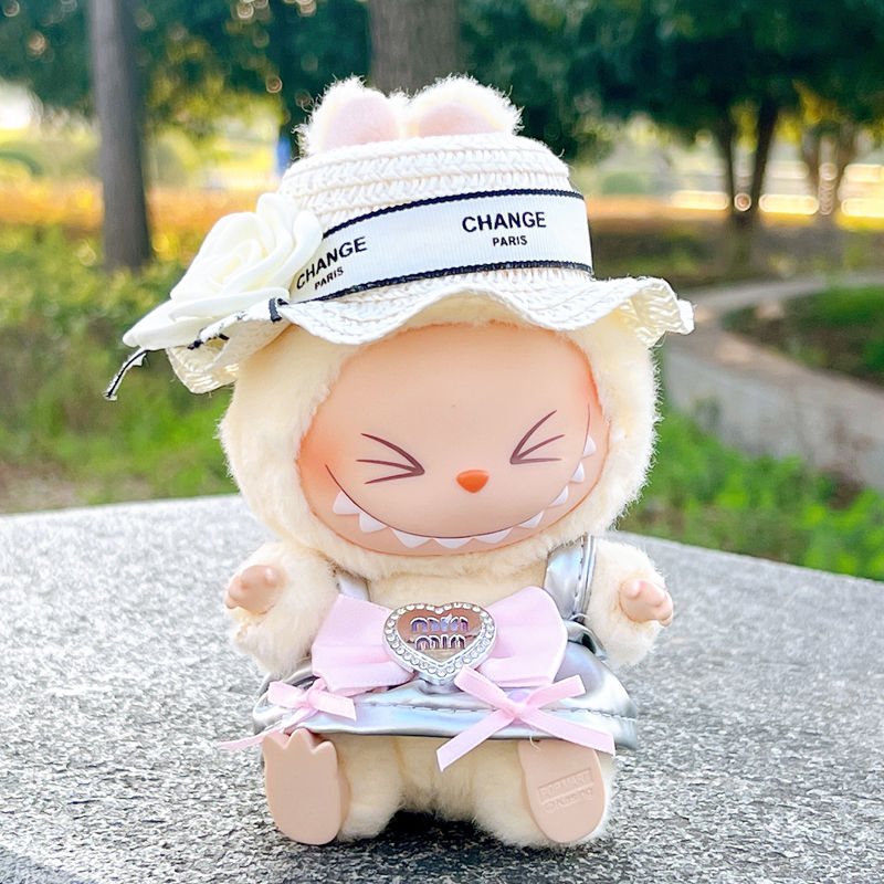 LABUBU M*U M*U outfit with Hat suitable for 15-20CM doll