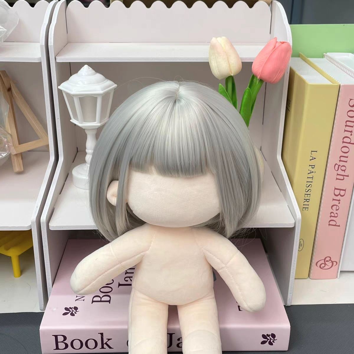 BJD Mini PINK Wigs LABUBU WIGS suitable for 15-20cm dolls