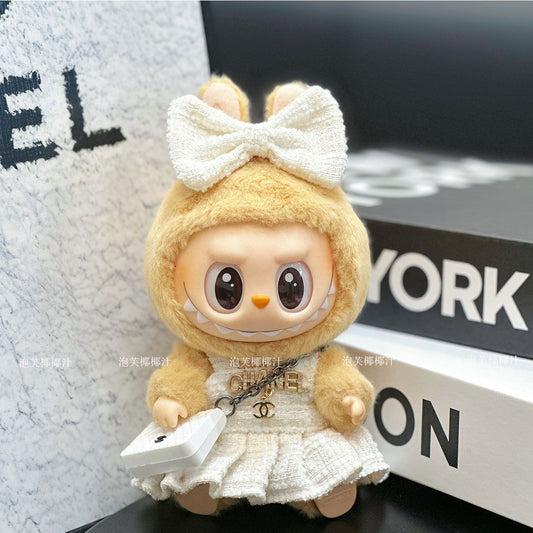 LABUBU PRINCESS DRESS👒🎀 luxury doll Chan*l dress