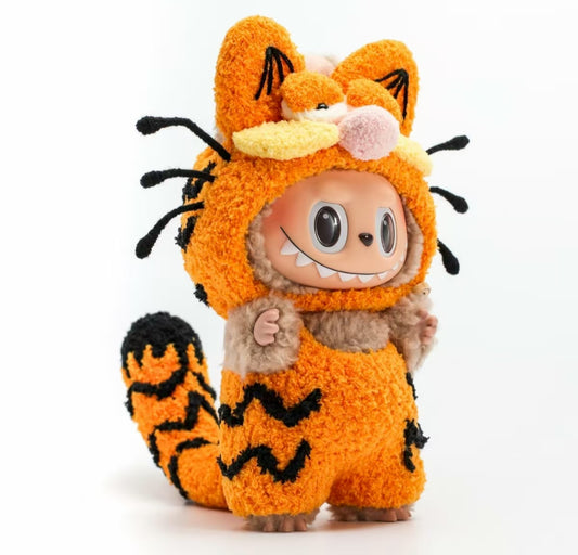Cute Garfield knitted style outfit for LABUBU