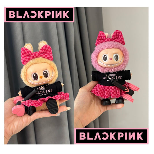 Labubu BlackPINK Fans mini concert light stick outfit❤️‍🔥