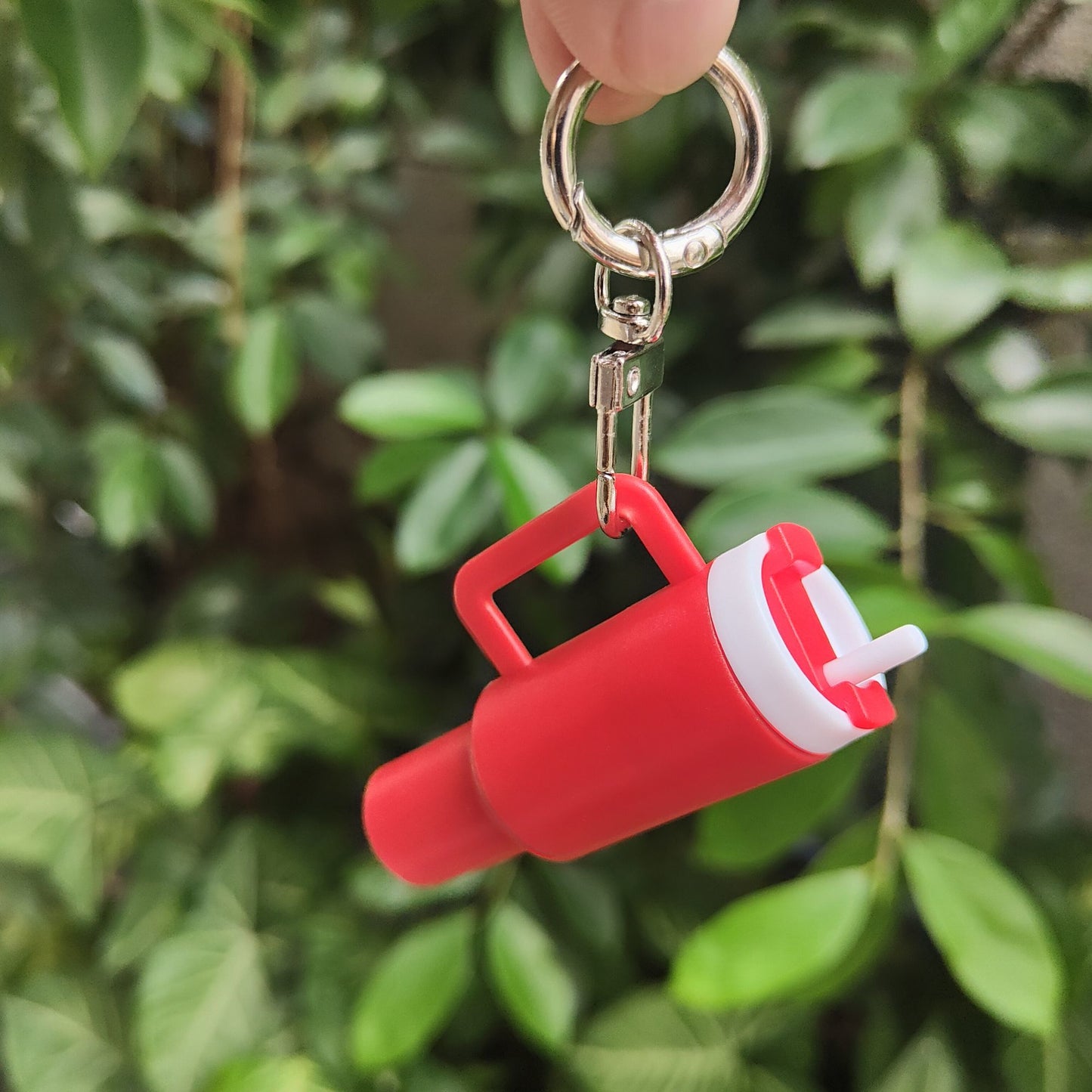 LABUBU MINI Stanley keychain Cute small thermos cup pendant can hold a lipstick / ring