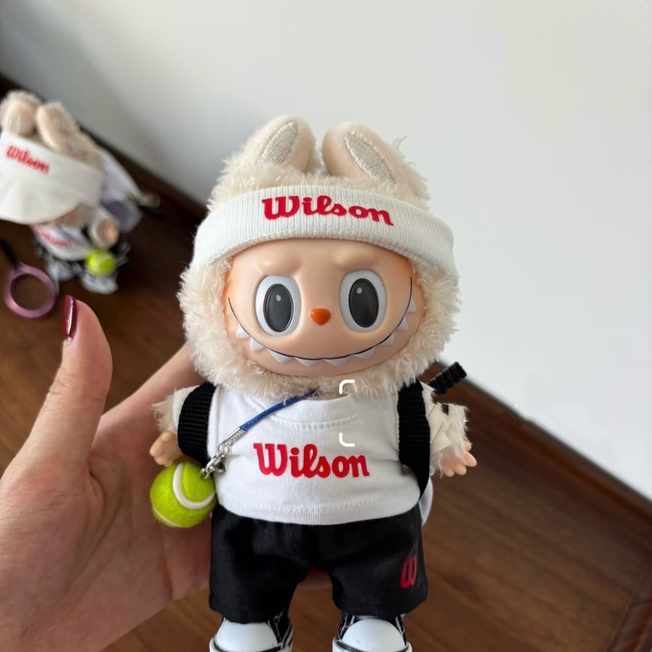 Labubu tennies hat outfit with bag